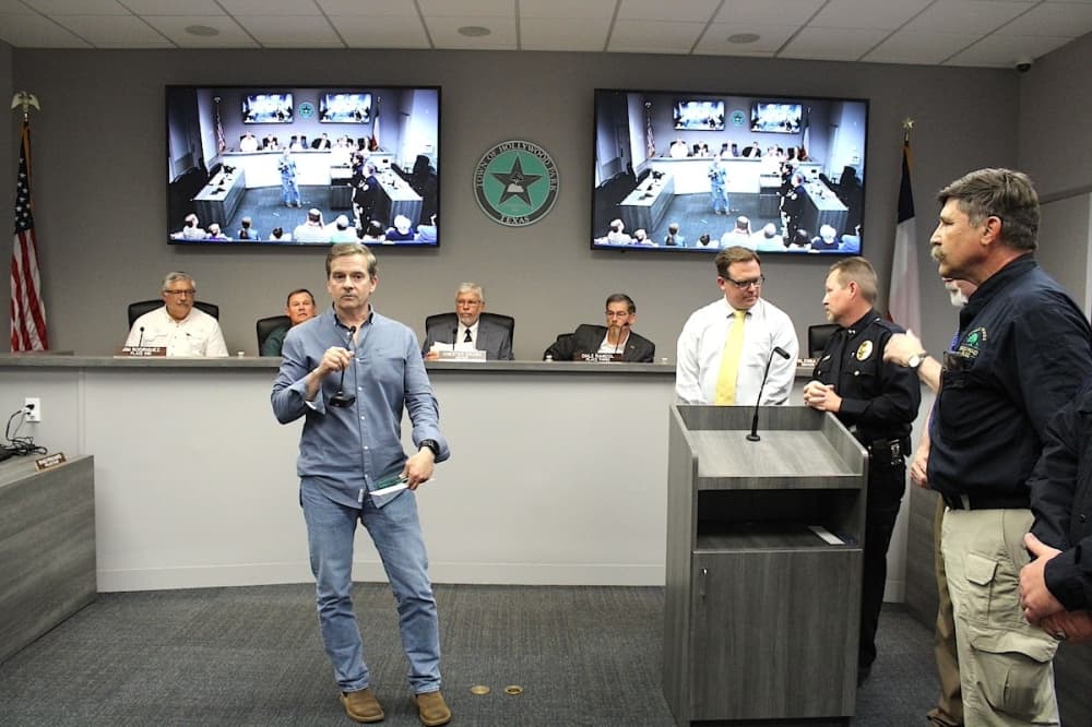 Hollywood Park's outgoing mayor Sean Moore