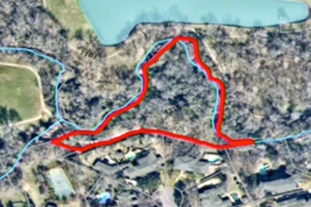 outline of land bought by the city