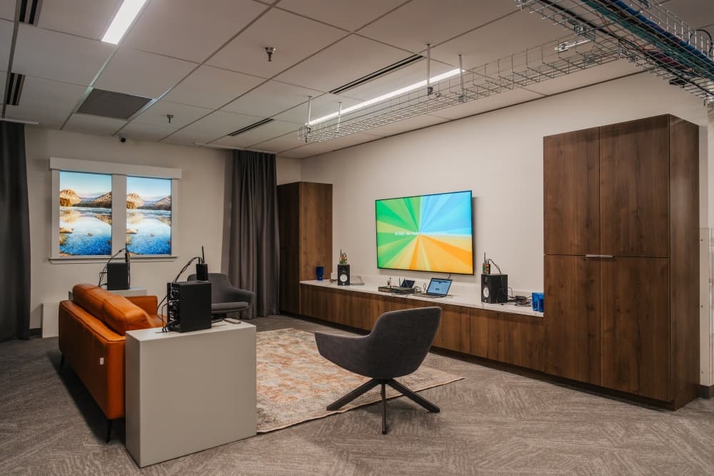 Living room space in lab 