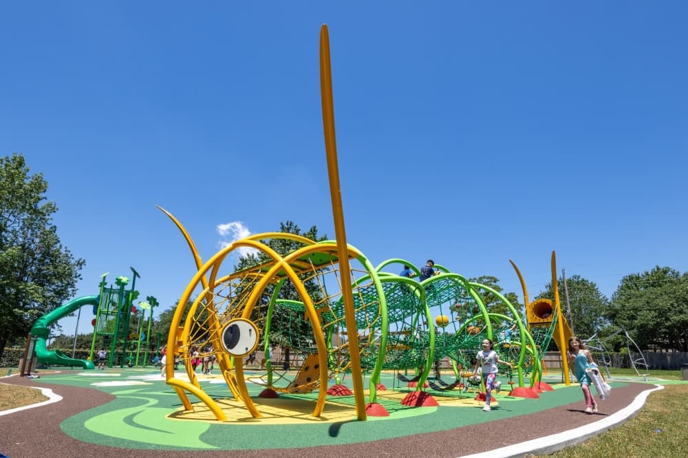 Humble ISD officials opened a new bug-themed playground at Fall Creek Elementary in Humble on May 9. (Courtesy Humble ISD)