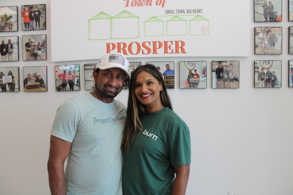 Deepal and Moe Patel at their business.