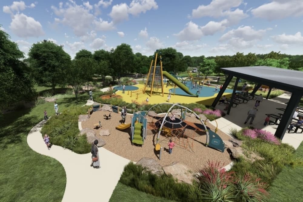 rendering of wilson creek park playground