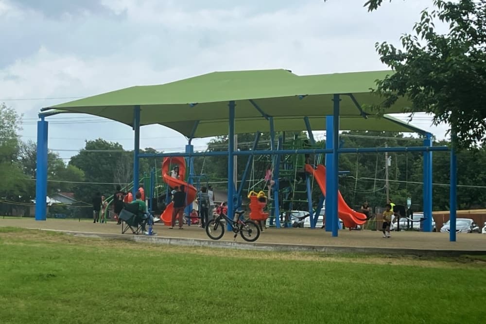 Austin Kent Ellis Park reopens in Lewisville with new playground equipment