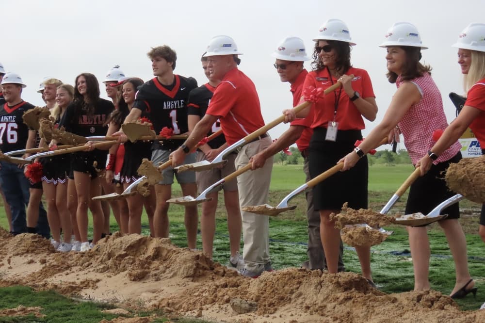 Argyle ISD breaks ground on new high school stadium, indoor activity center