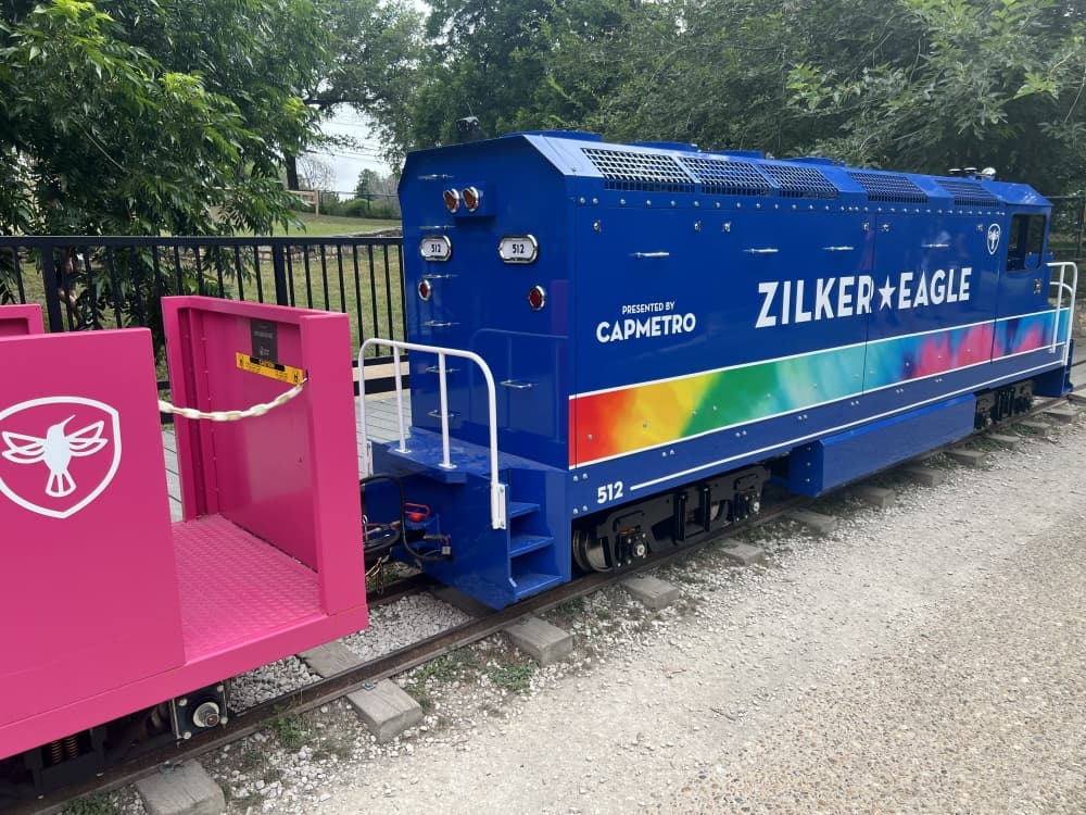 The beloved Zilker Eagle mini train returns with a new look. (Zacharia Washington/Community Impact)