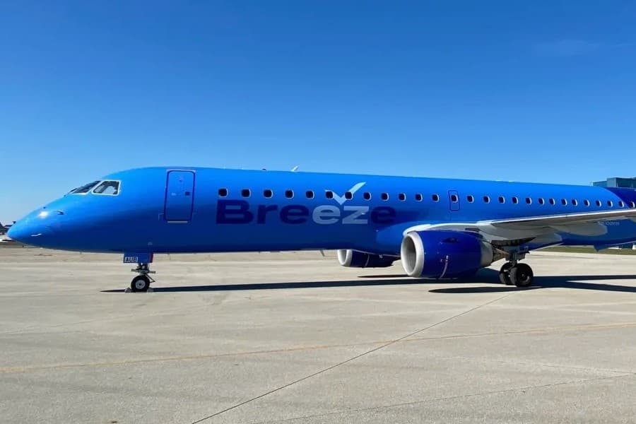 Breeze Airways offers service to Utah from Dallas-Fort Worth International Airport