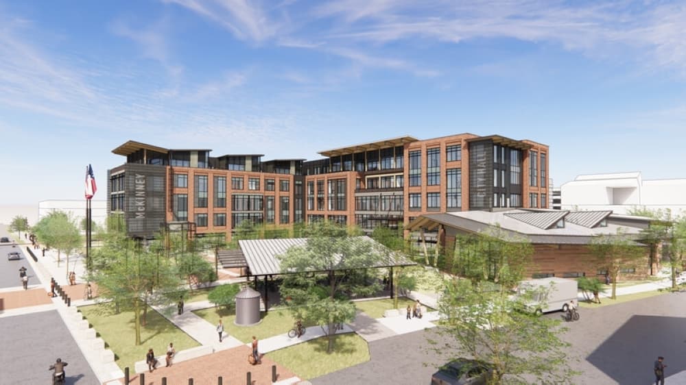 Rendering of the new city hall