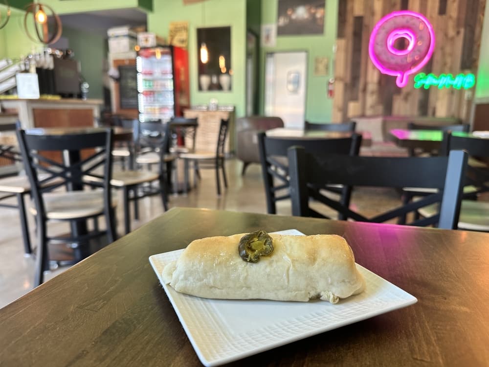 Image shows a kolache.
