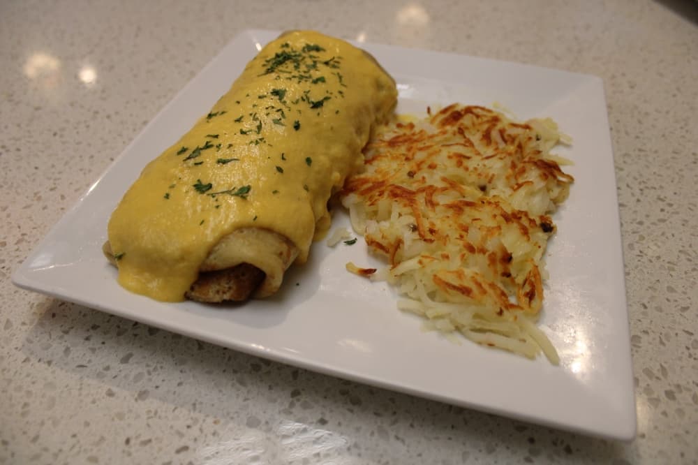 Cracked & Crepe offers American breakfast options with European influence