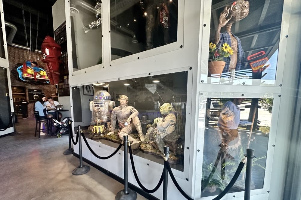 Image shows Star Wars Movie props.