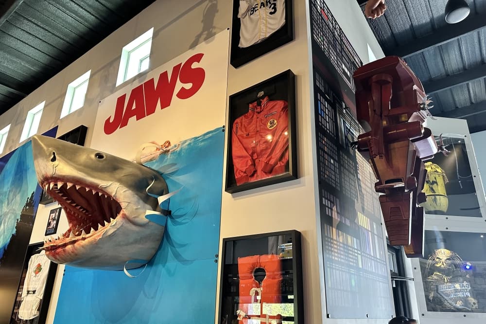 Image shows pop-culture movie props.