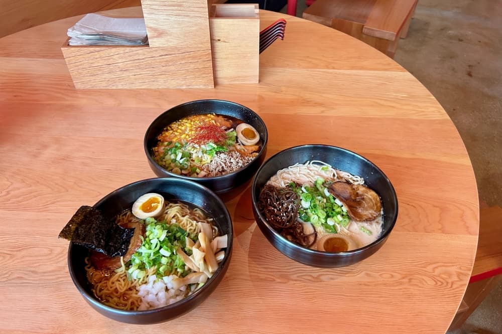 Ramen Tatsu-Ya offers a variety of specialty ramen, including their Ol' Skool, OG and Mi-So-Hot bowls. (Brooke Sjoberg/Community Impact)