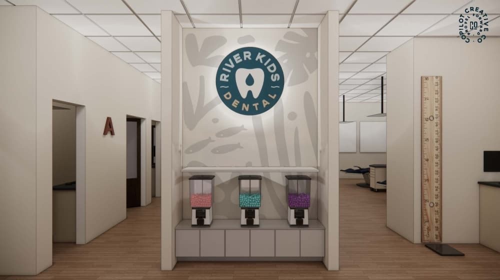Image shows a dental office.