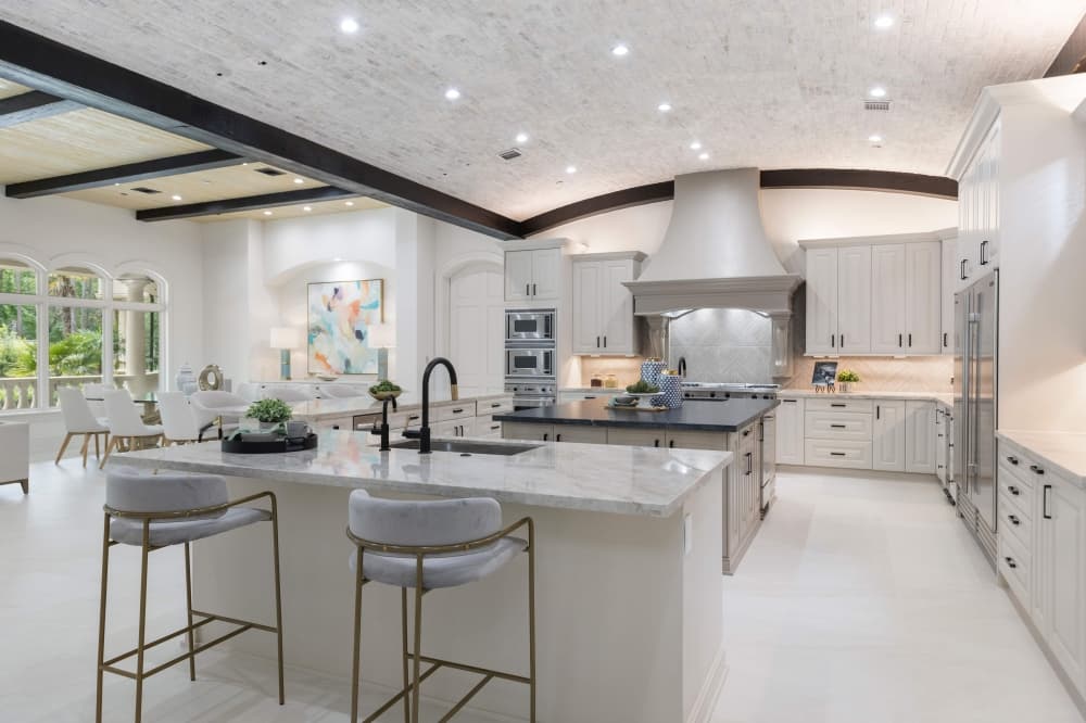 well-lit kitchen