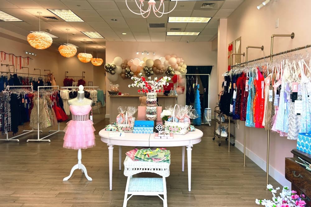 Special occasion dresses available at Talula's Party, Prom & Gift in Highland Village