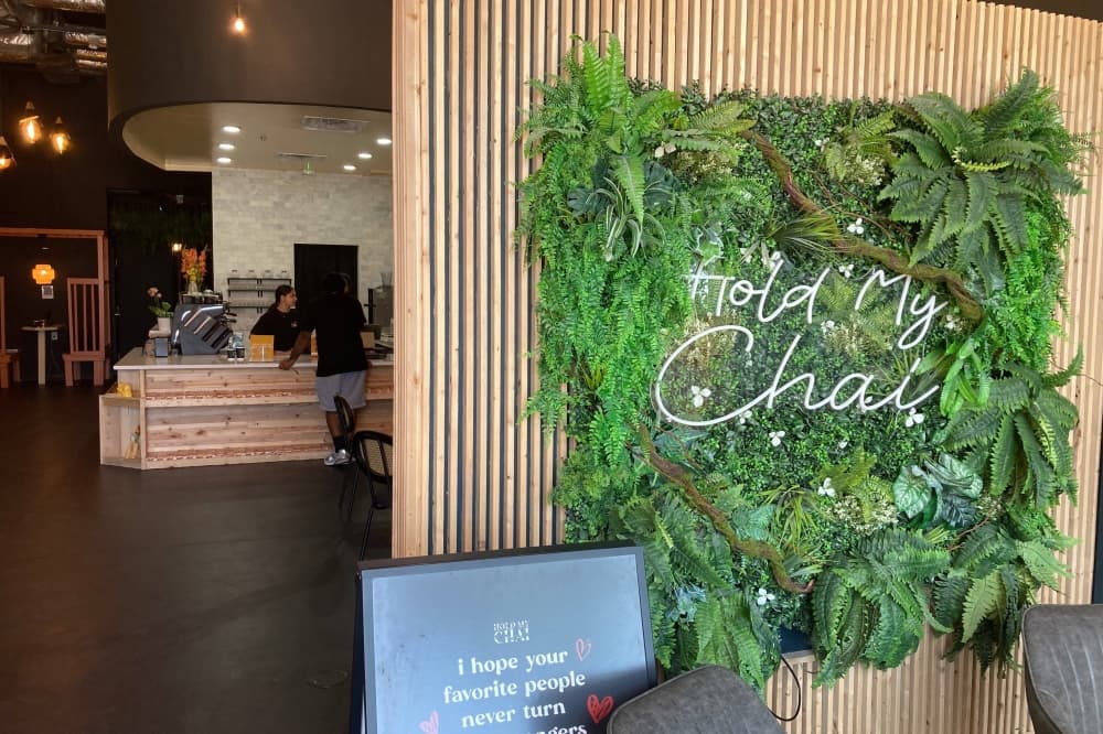 Hold My Chai offers specialty drinks in Frisco