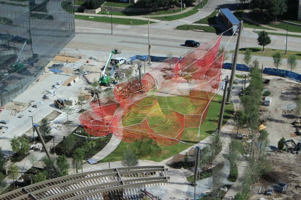 Frisco’s Kaleidoscope Park hits construction milestone with new butterfly-inspired sculpture