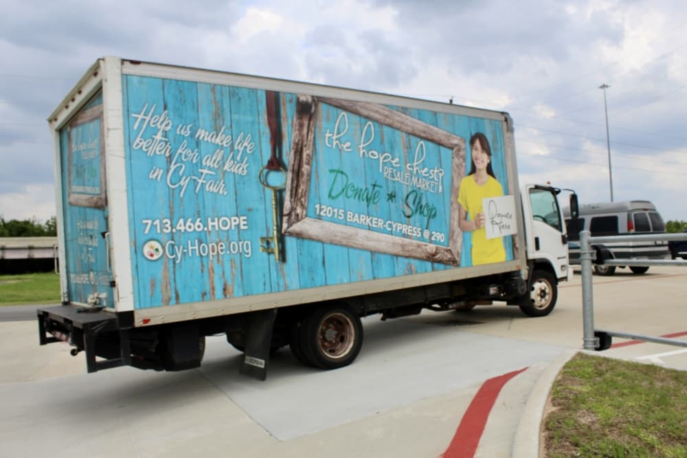 The Hope Chest trucks