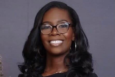 A headshot photo of a Harris Health employee. 
