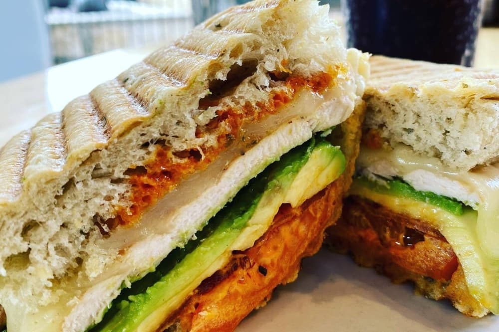Santa Fe chicken sandwich from Jam + Toast. 