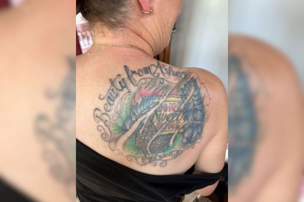 An image of Kyra Kradjel's tattoo. 