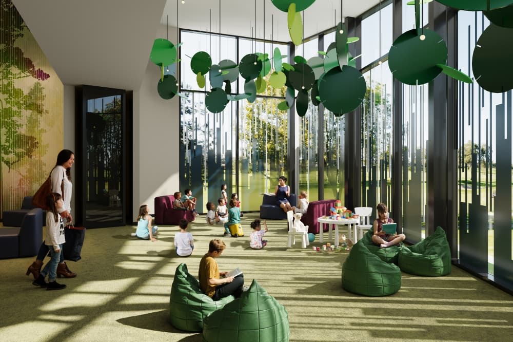 Work begins on library, community center at Grogan's Mill Village Center in The Woodlands