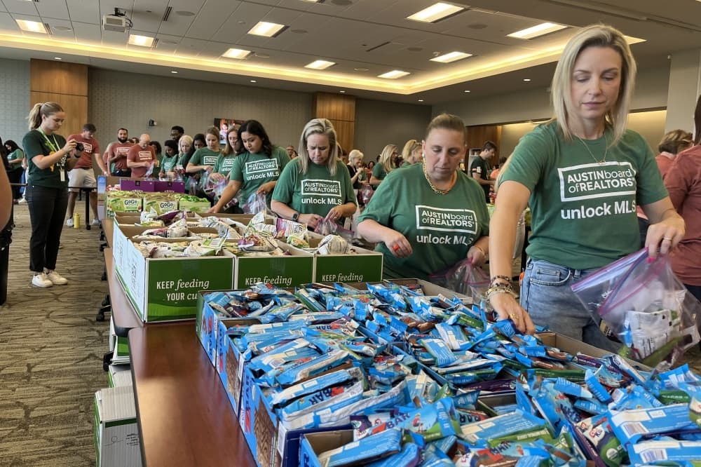 Local volunteers fill over 3,000 snack bags for Central Texas children experiencing hunger