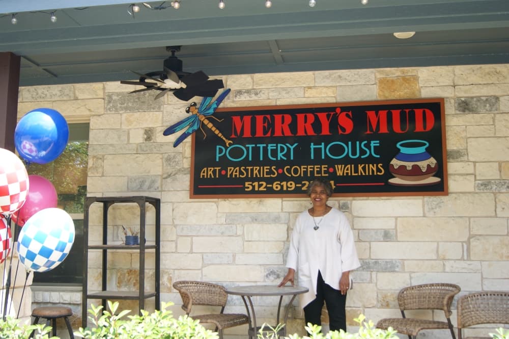 Merry Smith opened Merry’s Mud Pottery House in 2021. (Dacia Garcia/Community Impact)