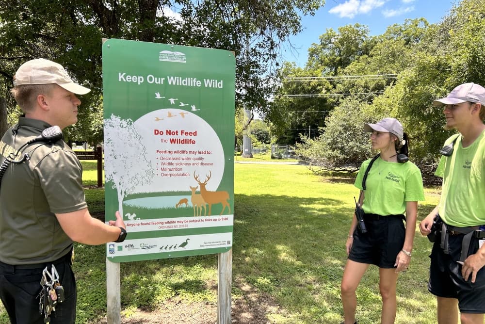 park rangers in Landa Park, New Braunfels