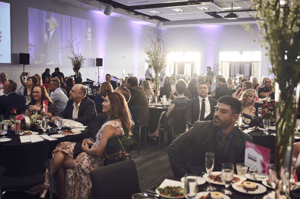 People sit during a previous gala.