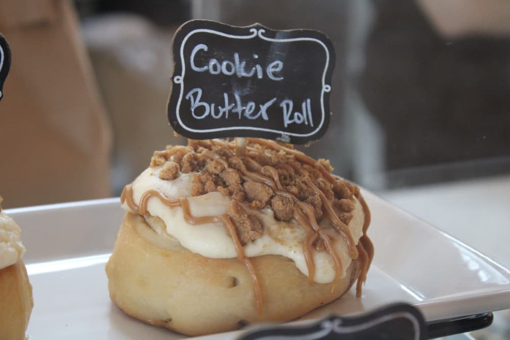 The cookie butter roll from cinnaholic