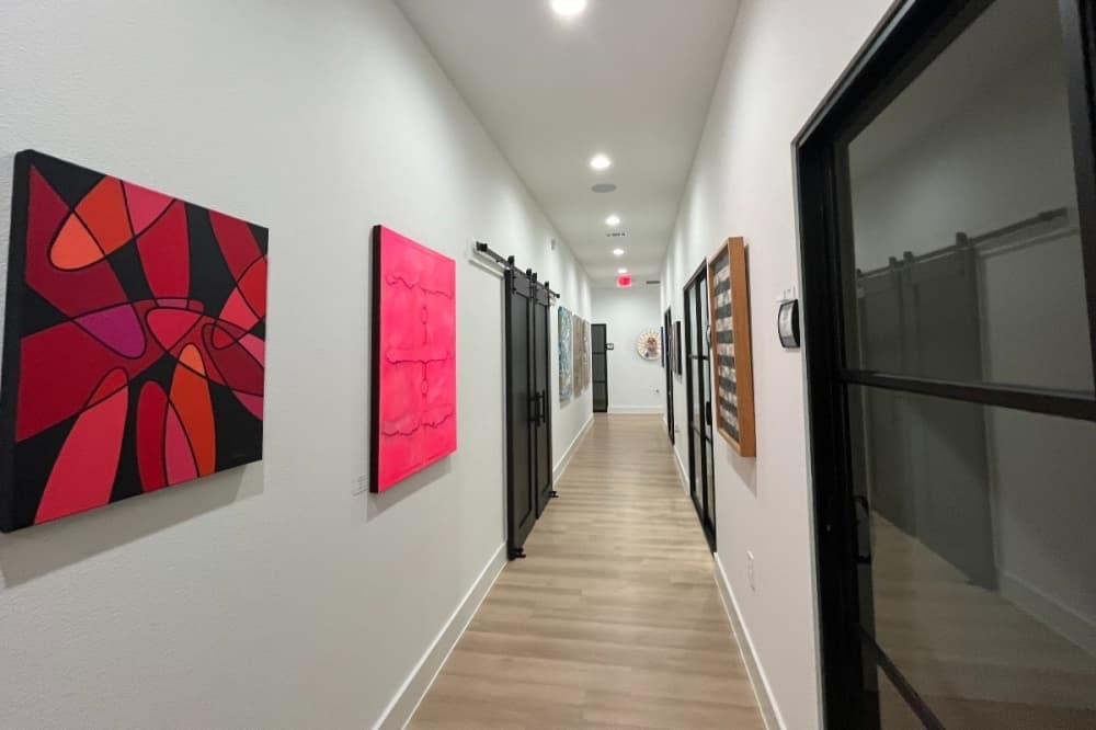 artwork on walls