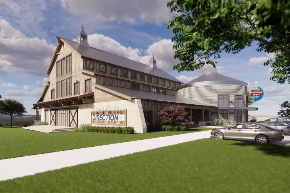 Rendering of the event center