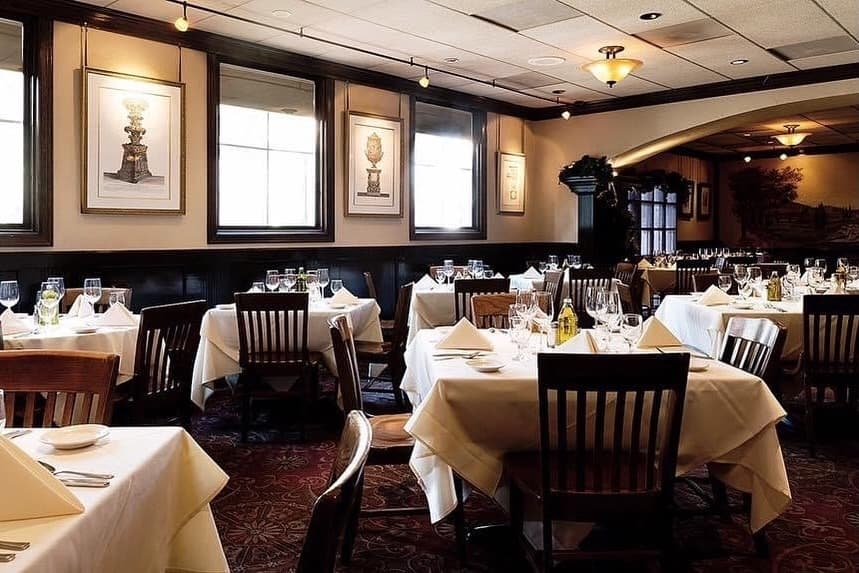 Interior of restaurant