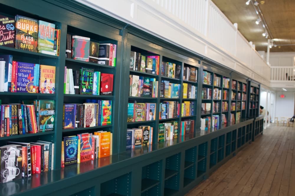 Books on a shelf