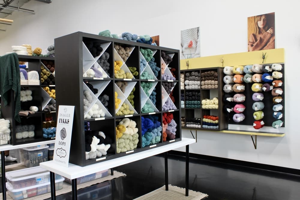 yarn in shelf