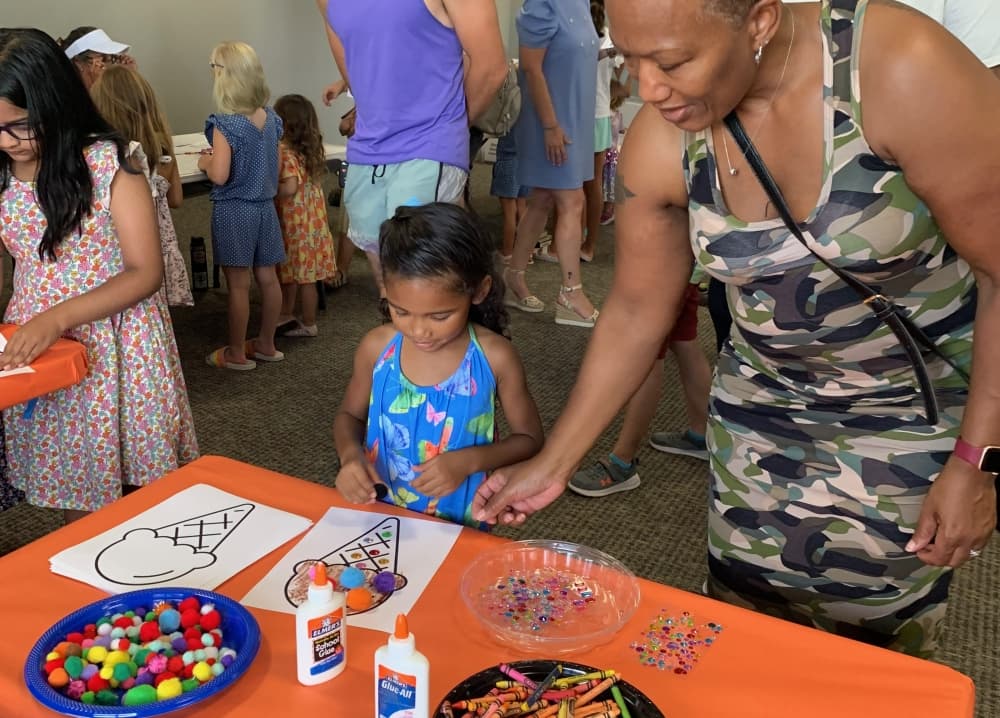 This summer the library programming involved plenty of crafts.  (Courtesy Bee Cave Public Library)