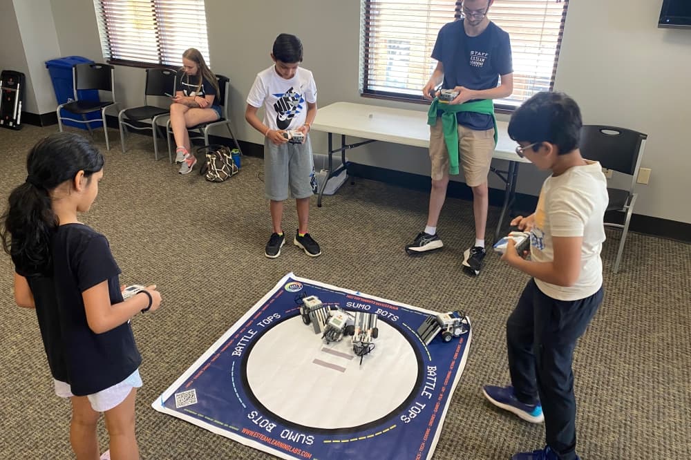 Legos and robotics were a huge hit with young campers thanks to eSTEAM Learning Lab’s program, Hathaway said.(Courtesy Bee Cave Public Library)