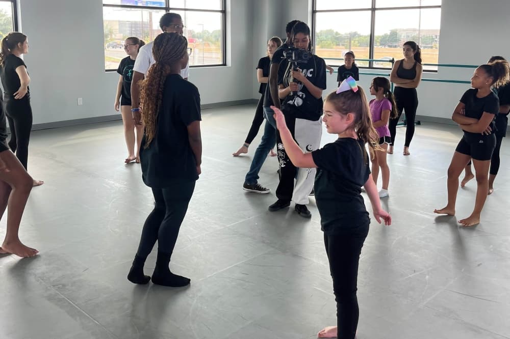 Kids in a dance class at Legacy Dance Academy. 