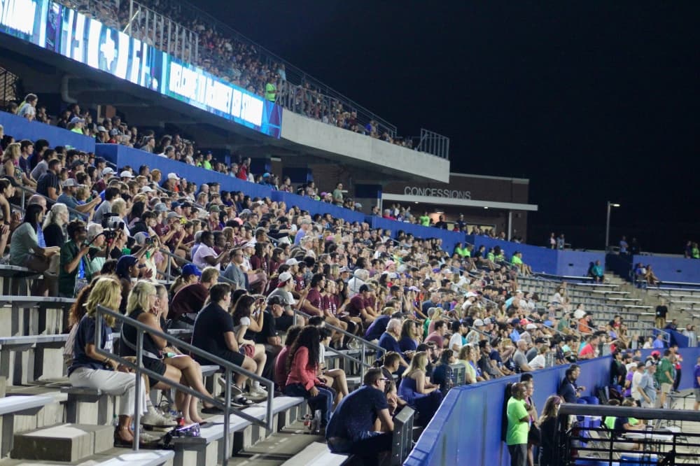 Fans in the crowd