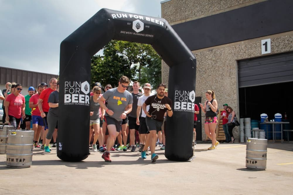 An image of a previous Texas Brewery Running Series run. 