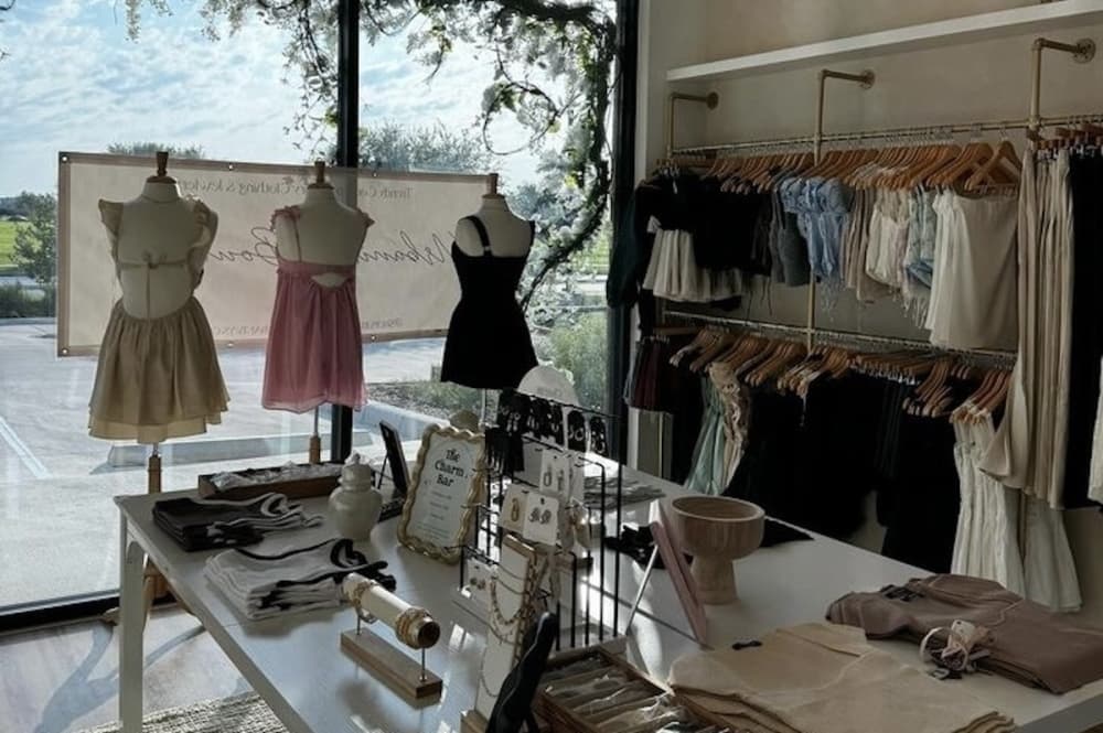Photo shows women's clothing.