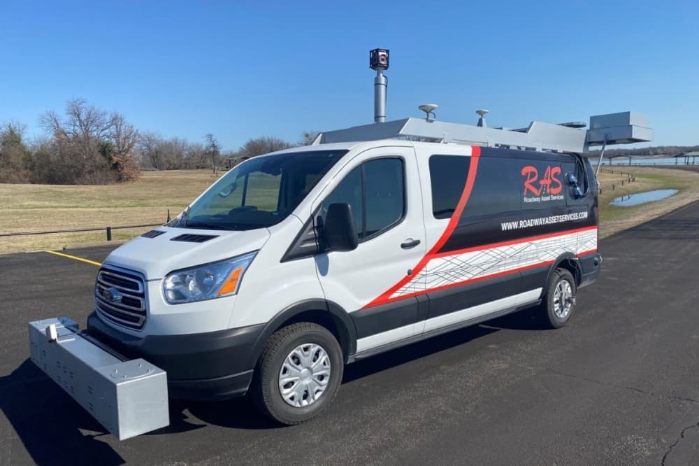 Data collection vans to survey Round Rock roads