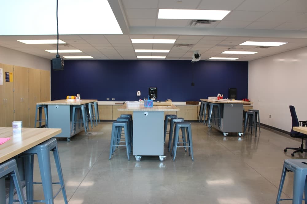 Freeman's makerspace is unique to the campus, officials said. (Kelly Schafler/Community Impact)