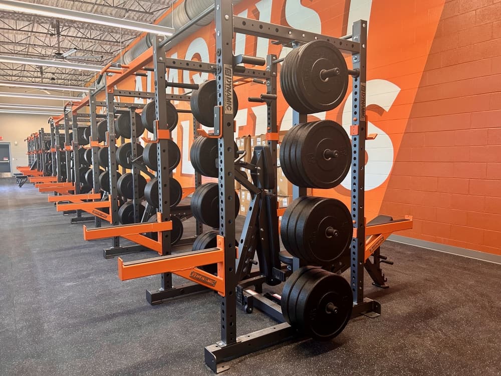 Gus Almquist's athletic facilities are equipped with a weight room for student athletes. (Brooke Sjoberg/Community Impact)