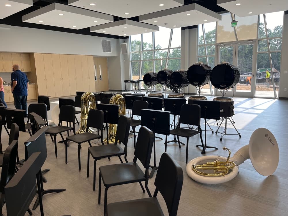 seating and music instruments