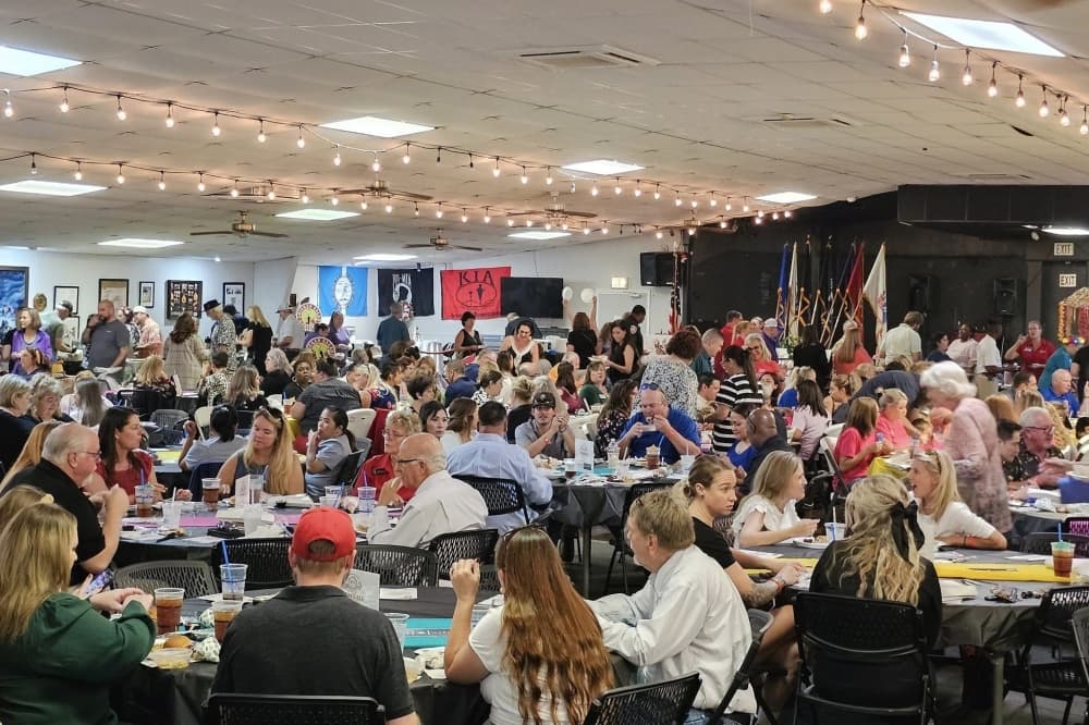 people sitting at event