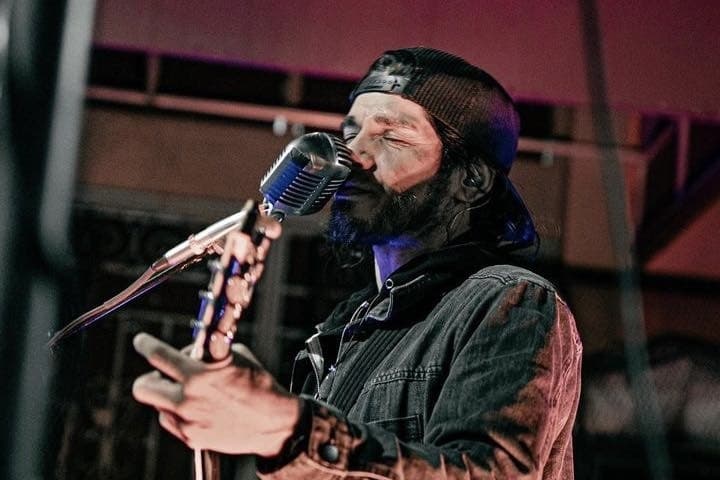  AJ Santana with microphone 