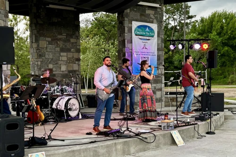 band on stage