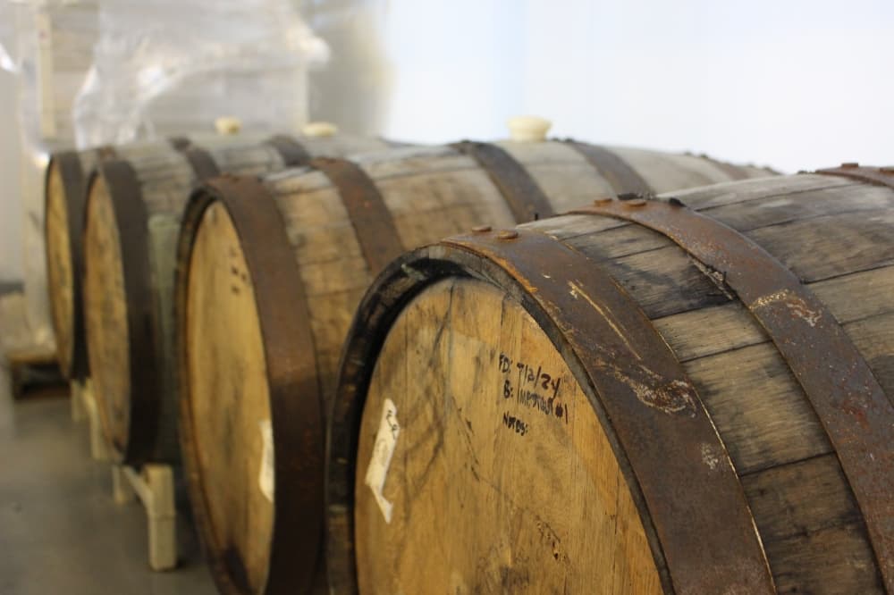The friends are aging a brew in preparation of the brewery's one-year anniversary. (Asia Armour/Community Impact)